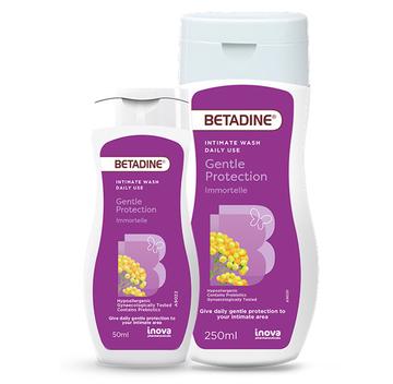 BETADINE Intimate Wash Gentle Protection 50ml and 250ml