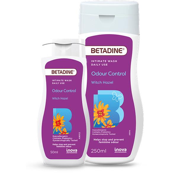 BETADINE Intimate Wash Witch Hazel 50ml and 250ml